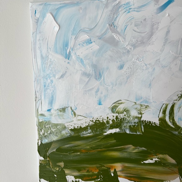 Original acrylic abstract titled - You Can’t Be Cirrus?! - Picture 4 of 12